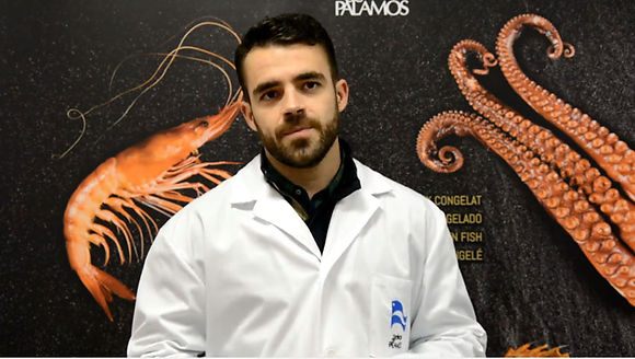 Responsable de ventes de Peixos de Palamós, Gerard Obiol.