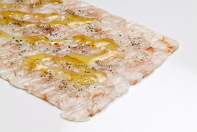 Carpaccio white shrimp