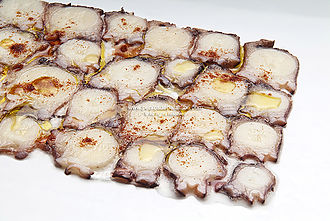 Carpaccio de pulpo