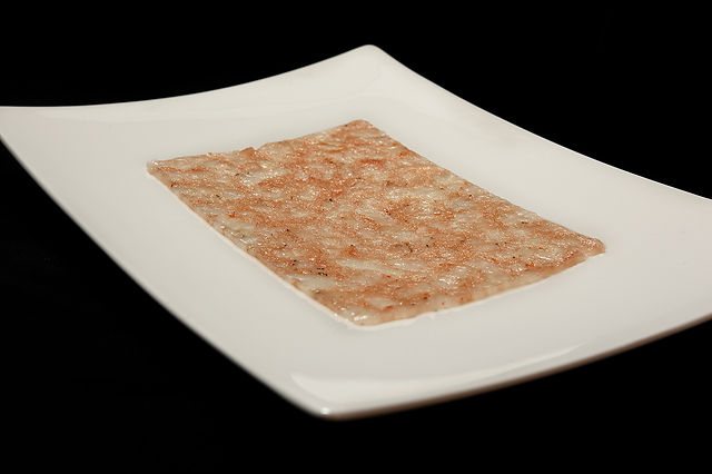 Carpaccio white shrimp